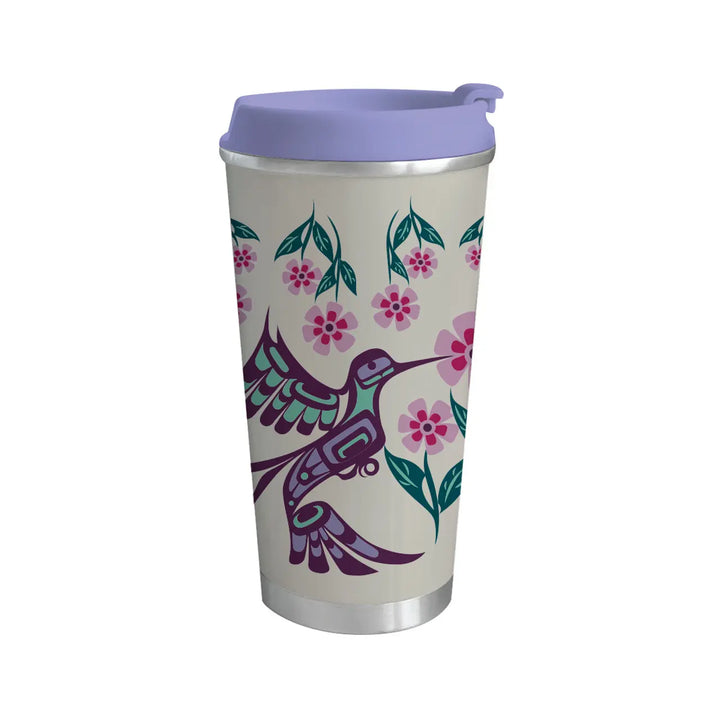 Native Northwest Hummingbird by F.D. Art Travel Mug