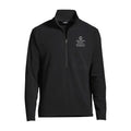 Lands' End Men's UW Information School Thermacheck Fleece Quarter Zip Black thumbnail
