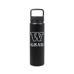 Photo of DROP SHIP Nordic Black W Grad Insulated Stainless Steel Bottle 24oz.