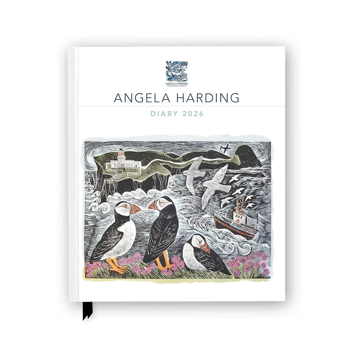 Angela Harding 2026 Desk Diary Planner - Week to View, Illustrated throughout