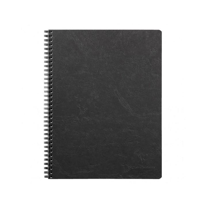 Clairefontaine Black Basics Ruled Spiral Notebook-A4