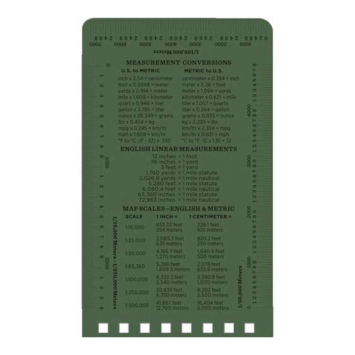 Rite in the Rain Green 3"x5" Top Spiral Memo Notebook 50ct