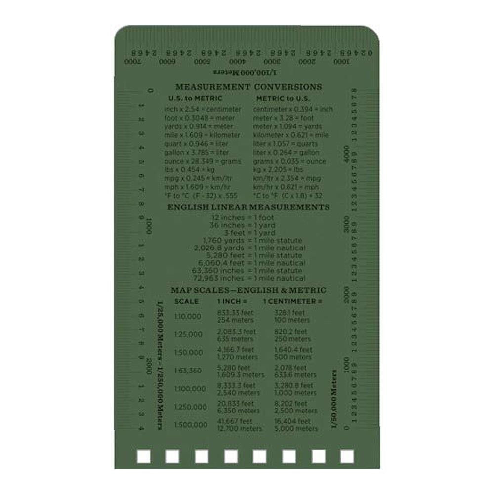Rite in the Rain Green 3"x5" Top Spiral Memo Notebook 50ct