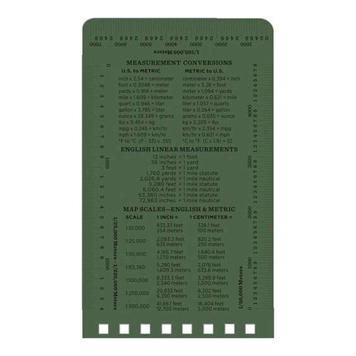 Rite in the Rain Green 3"x5" Top Spiral Memo Notebook 50ct