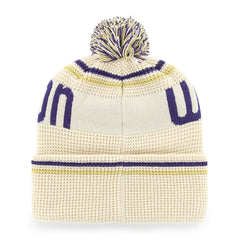 47 Brand Cream Washington Huskies Quattrle Cuff Knit Beanie Hover