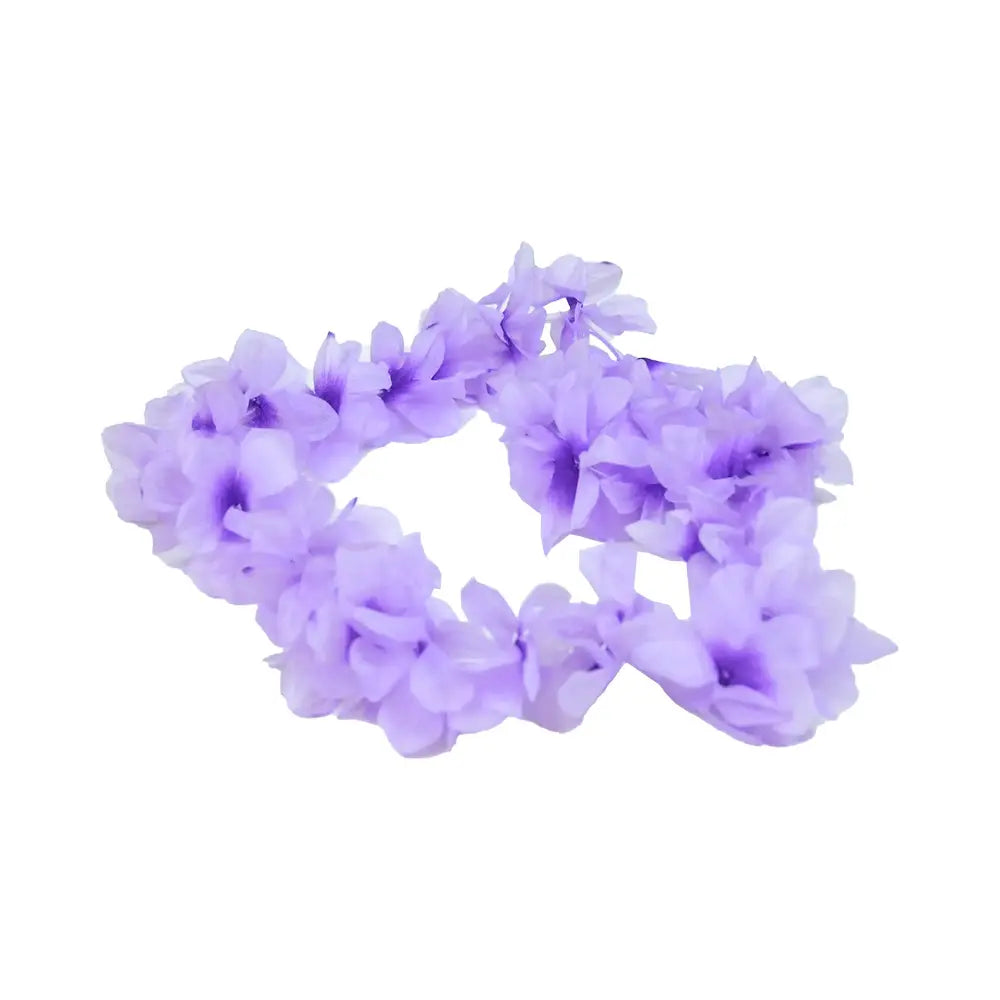 Neil Purple and White Flower Lei