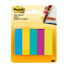 Post-it Five Ultra Colors 0.5"x1.75" Page Markers 500ct