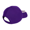 adidas Purple 3 Stripe Washington Huskies SS25 Structured Adjustable Hat Back thumbnail
