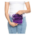 Zoozatz Purple Washington Huskies Swirl Pattern Fanny Pack thumbnail