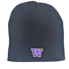 Photo of LogoFit Unisex Black Washington Huskies Everest Beanie.