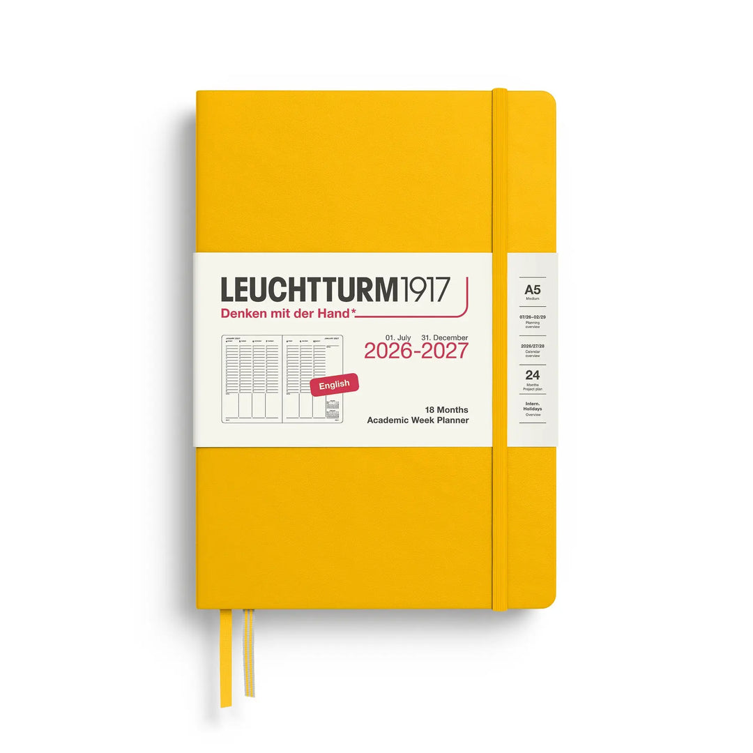 Leuchtturm 2026-2027 A5 18 Month Academic Weekly Planner
