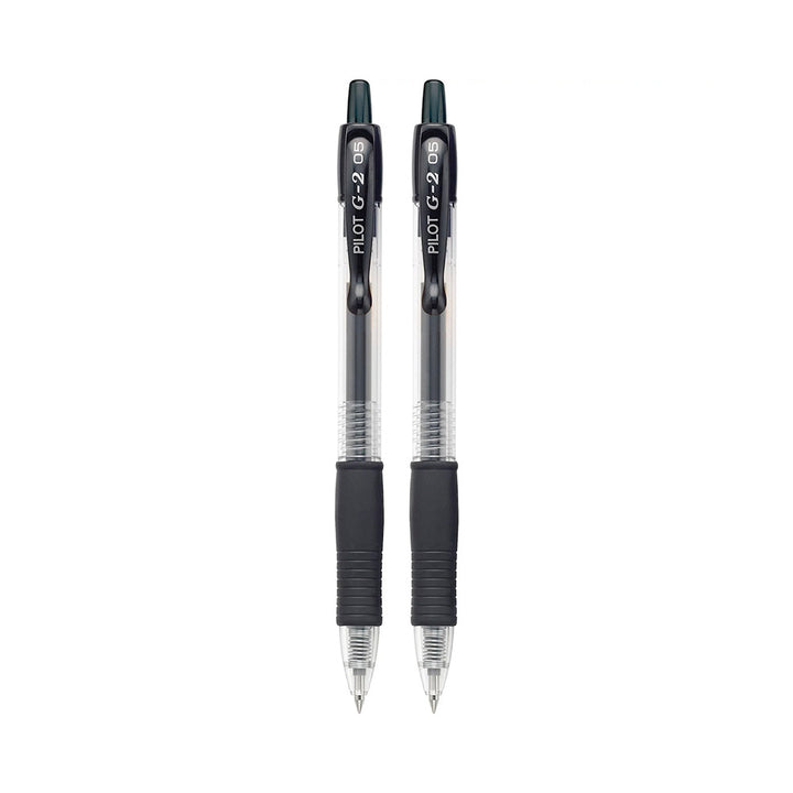 Pilot G2-5 Extra Fine Point Black Retractable Gel Pen 2 Pack