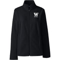 Lands' End Women's UW Bothell Thermacheck Fleece Full Zip Black thumbnail