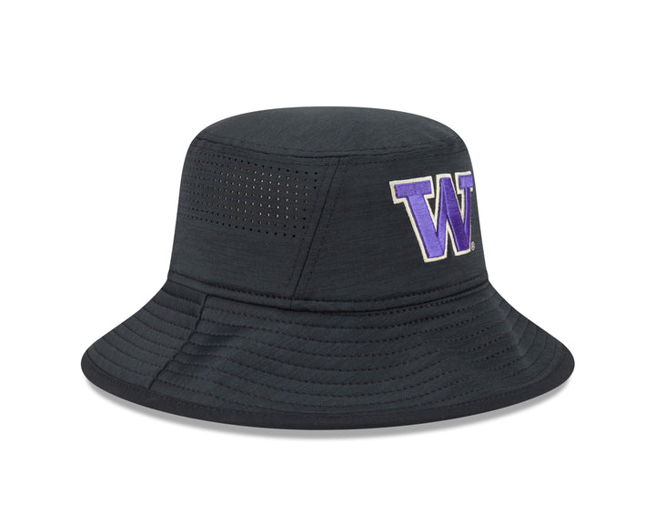 New Era Black Heather W Digi Tech Bucket Hat OSFM
