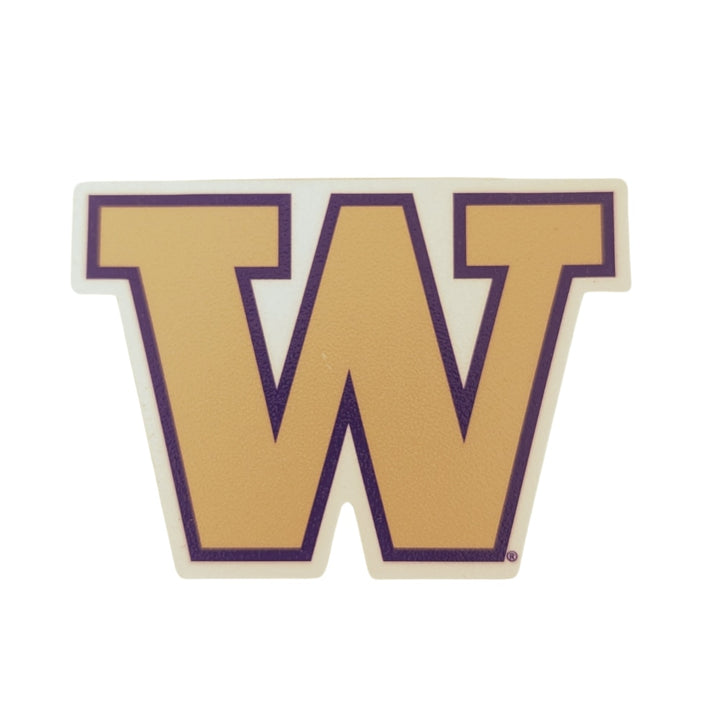 SDS W Gold Fill Purple Outline Rugged Sticker 3.5"
