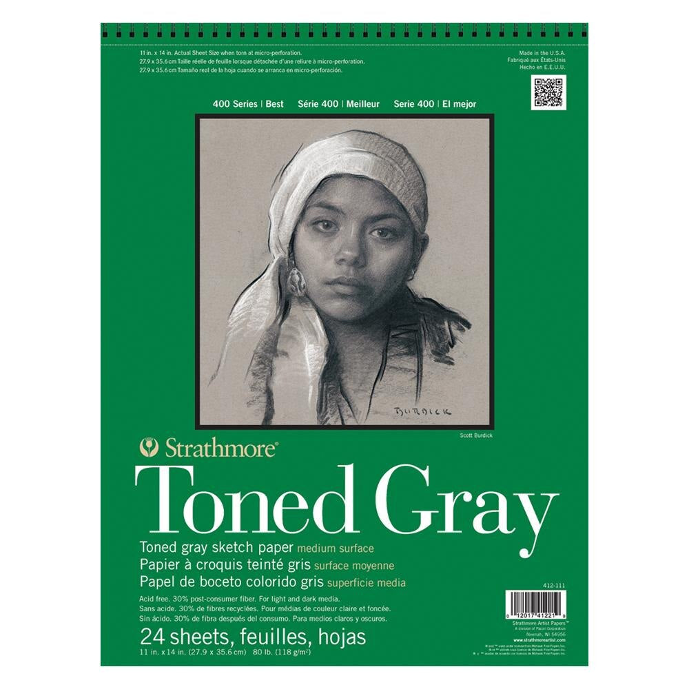 Strathmore 400 Series Toned Gray Sketch Spiral Pad