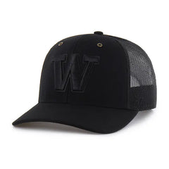 Photo of Carhartt x 47 Brand Black Washington Huskies Trucker Hat.