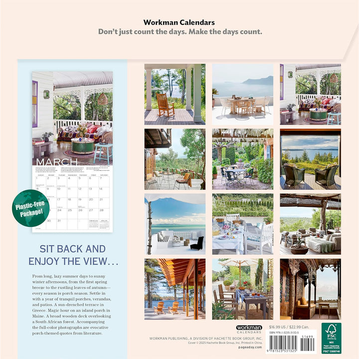 Out on the Porch Wall Calendar 2026