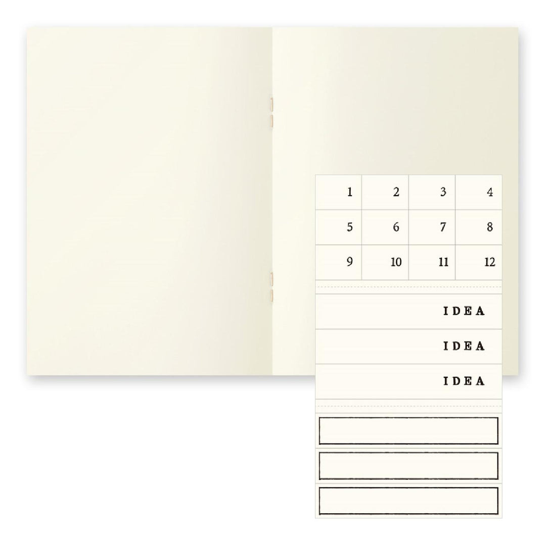 Midori A6 MD Blank Stapled Notebook Light 48ct 3 Pack