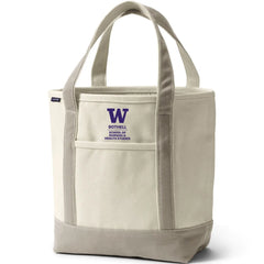 Photo of Lands' End Natural Canvas UW Bothell Nursing & Health Studies Open Top Tote Bag.