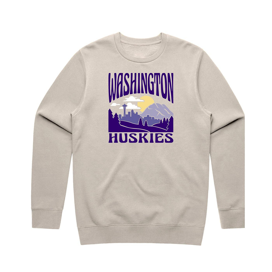 USCAPE Unisex Washington Huskies Summit Coastal Crewneck
