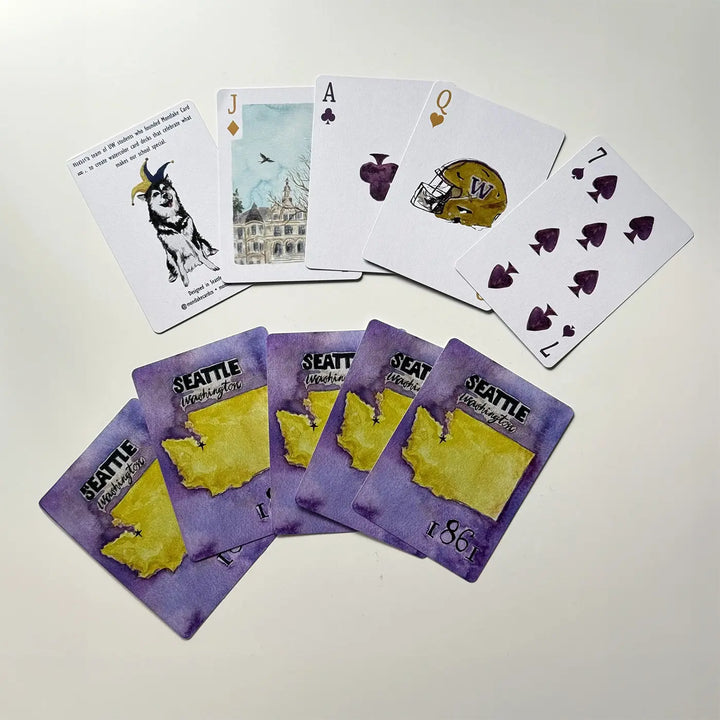Montlake Card Co. Seattle U of W 1861 Playing Cards