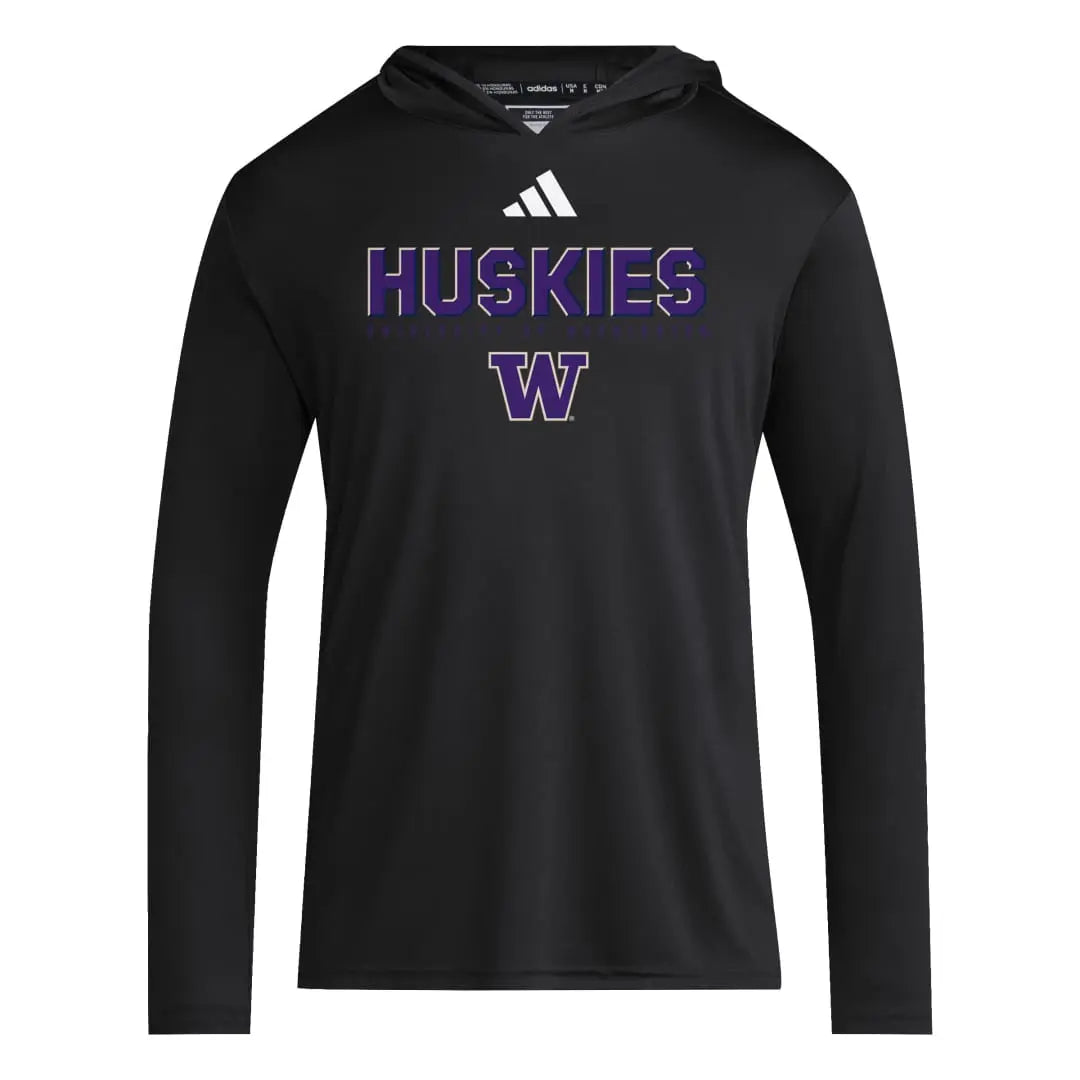 adidas Men's FW25 Huskies W D4T Hooded Long Sleeve Tee