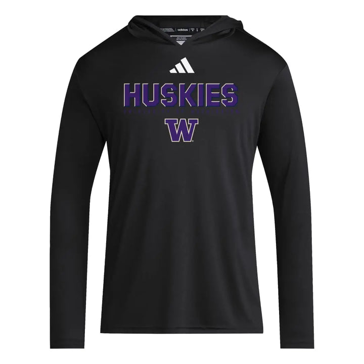 adidas Men's FW25 Huskies W D4T Hooded Long Sleeve Tee