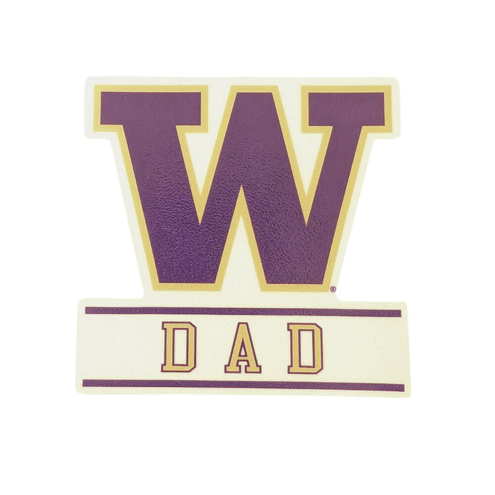 SDS Purple W Dad Rugged Sticker 3.5"