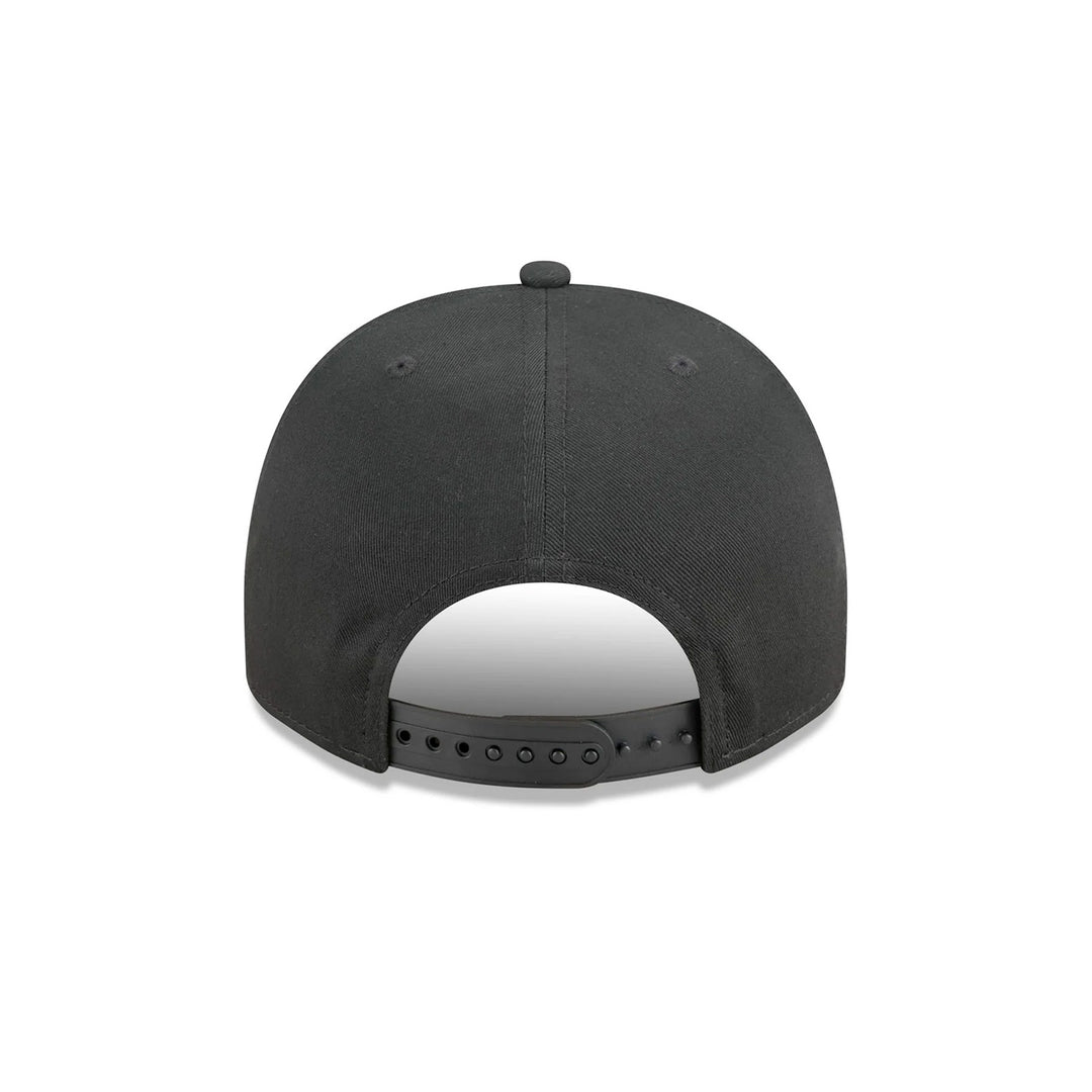 New Era Black Chain Stitch Vault Dog 9Fifty A Frame Adjustable Hat