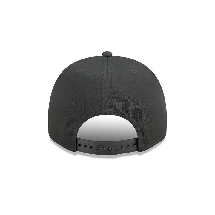 New Era Black Chain Stitch Vault Dog 9Fifty A Frame Adjustable Hat