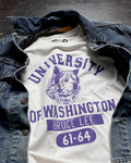 ROF Unisex UW Bruce Lee 1961 Legends Tee with jean jacket. thumbnail