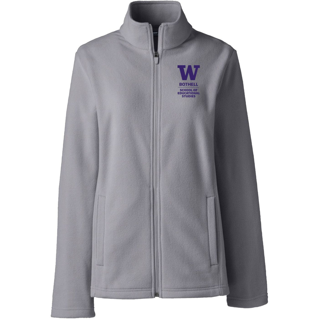 Lands' End Women's UW Bothell School of Educational Studies Thermacheck Fleece Full Zip