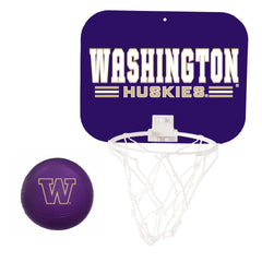 Photo of Spirit Products Purple Washington Huskies W Deluxe Mini Basketball Set.