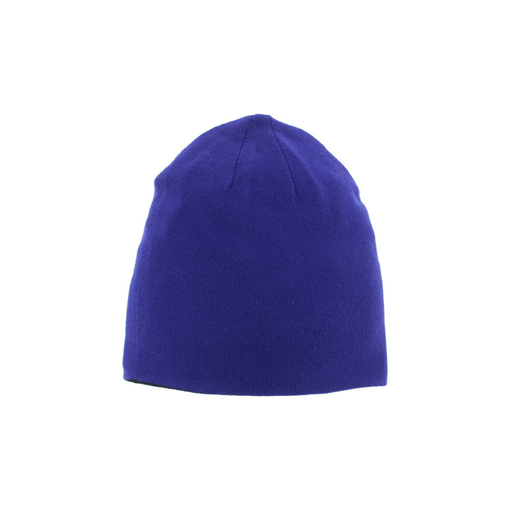 Zephyr Purple Black Big W Reversible Beanie