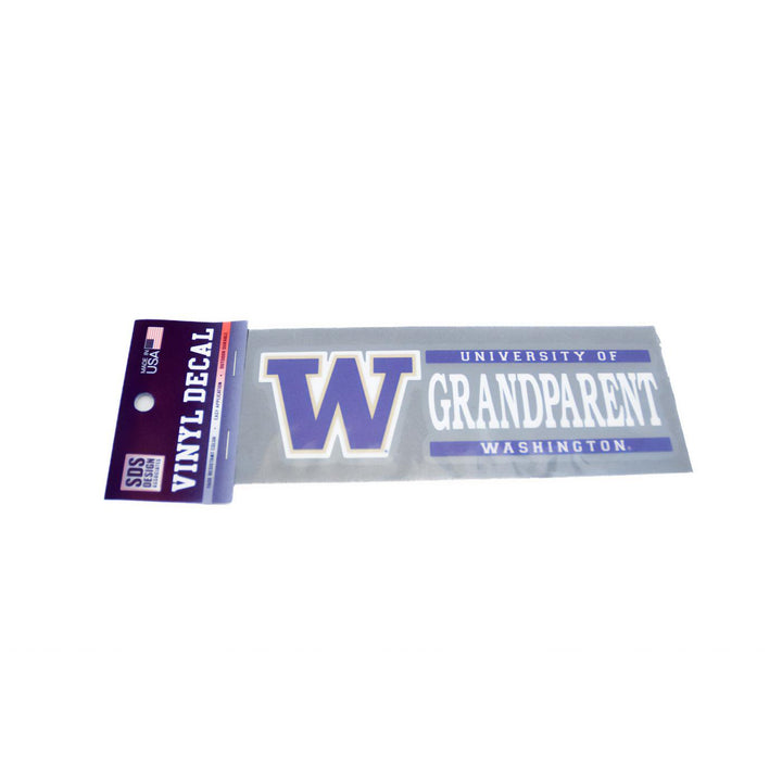 SDS W U of W Grandparent Vinyl Decal 6" x 2"