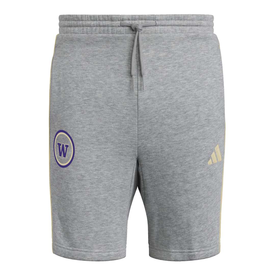 adidas Men's W Circle 3 Stripe Fleece Short
