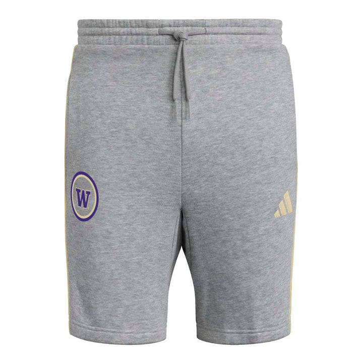 adidas Men's W Circle 3 Stripe Fleece Short