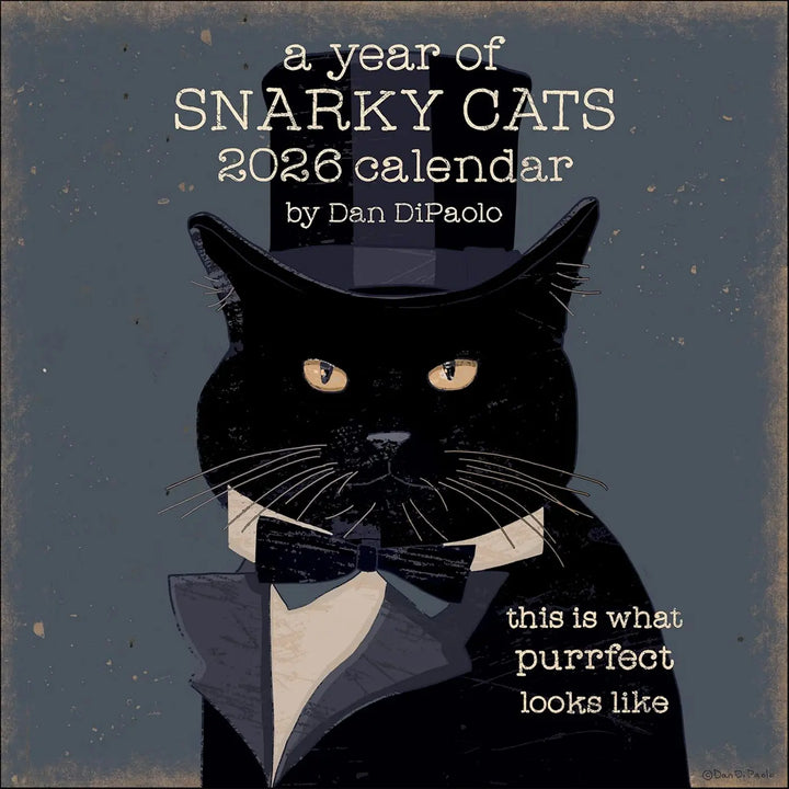A Year of Snarky Cats 2026 Wall Calendar