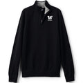 Lands' End Unisex UW Bothell Cotton Modal Quarter Zip Sweater thumbnail