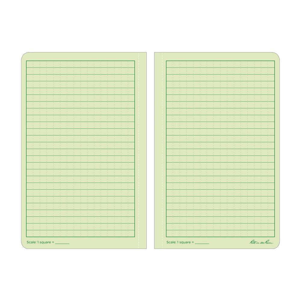 Rite in the Rain Green 4-5/8"x7-1/4" Tactical Perfect 80ct