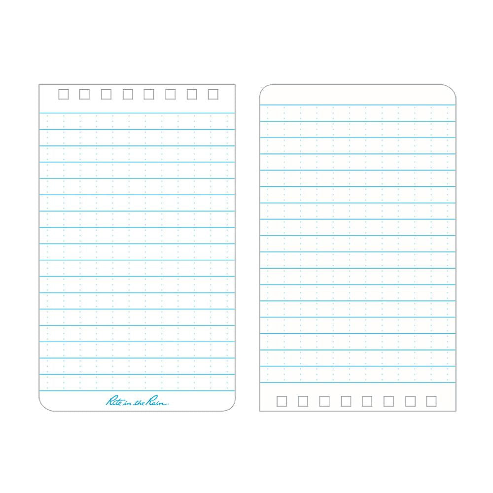 Rite in the Rain Yellow 3"x5" Top Spiral Memo Notebook 50ct