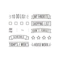Midori Paintable Revolving List Rubber Stamp thumbnail