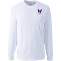 Lands' End Unisex UW Alumni Long Sleeve T-shirt White thumbnail