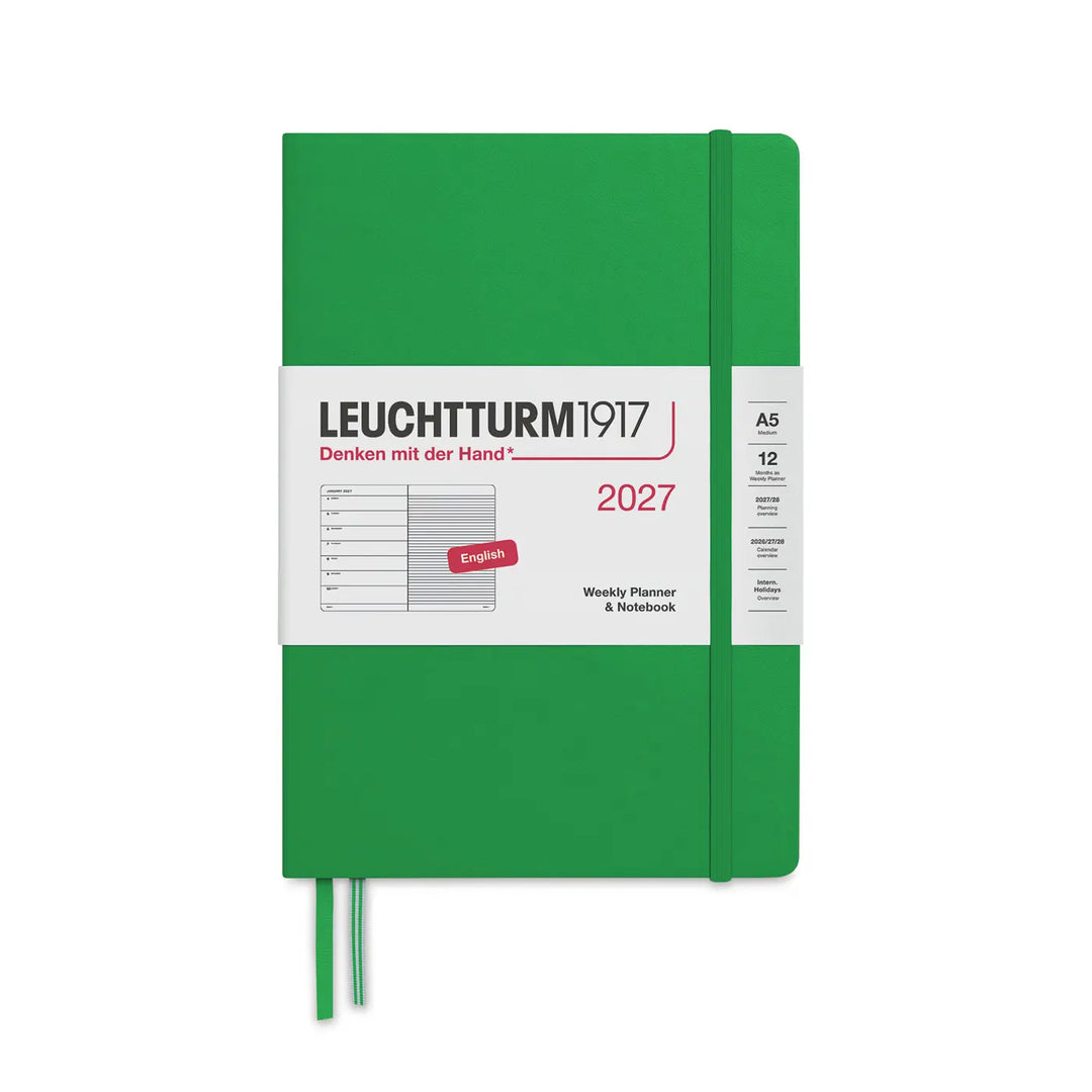 Leuchtturm 2027 A5 Weekly Hardcover Planner Notebook