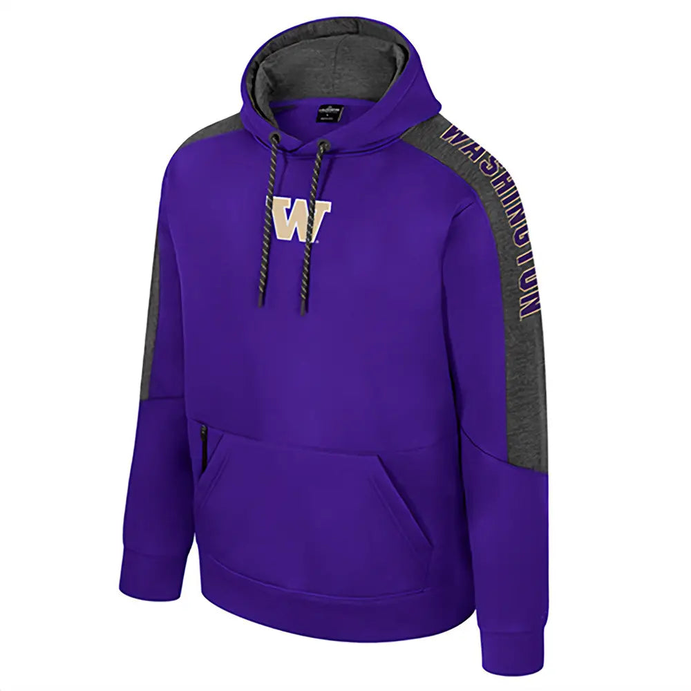 Colosseum Men's Washington Huskies FW26 Contrast Poly Pullover Hoodie