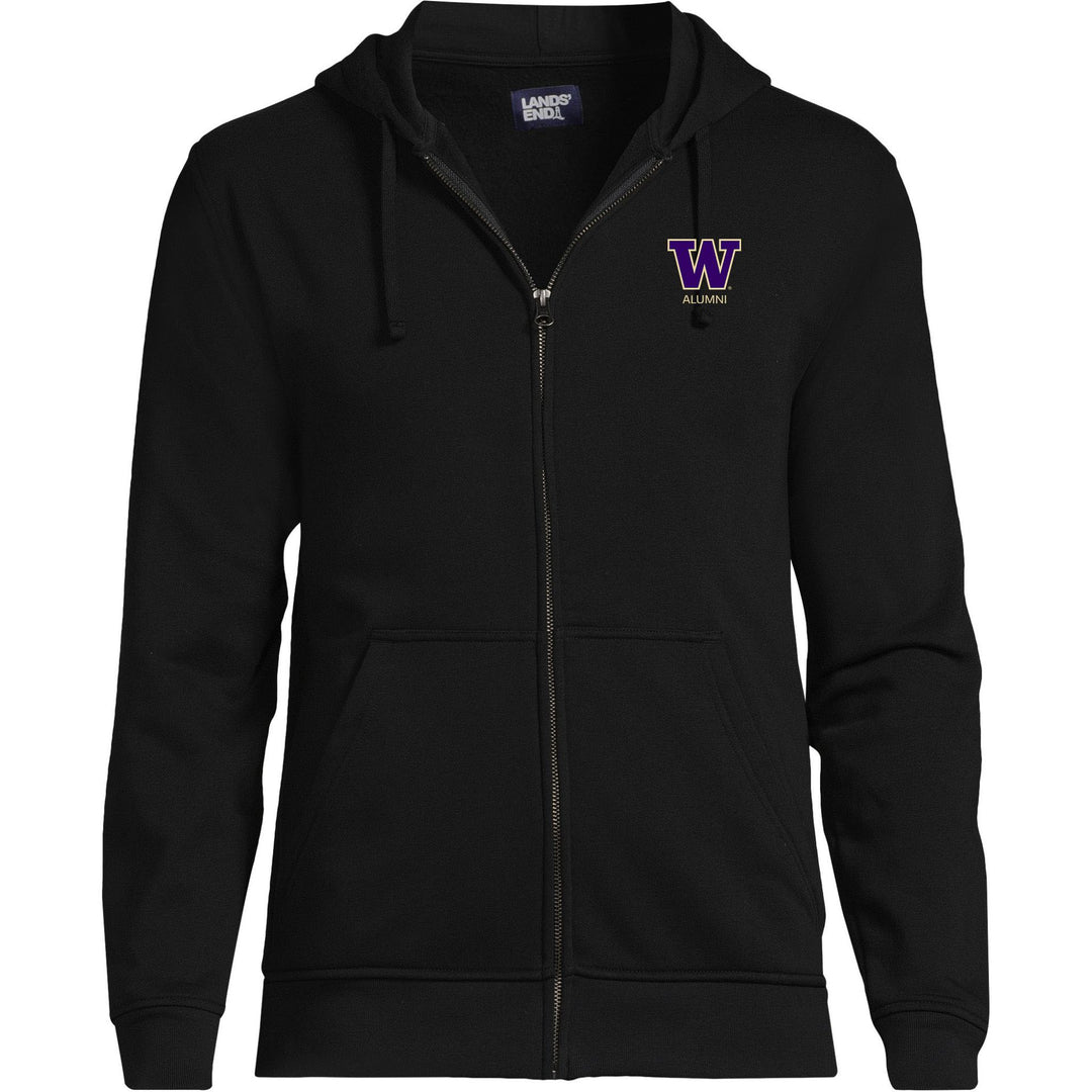 Lands' End Unisex UW Alumni Full Zip Hoodie Sweatshirt