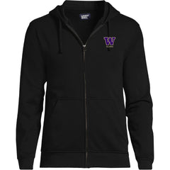 Lands' End Unisex UW Alumni Full Zip Hoodie Sweatshirt
