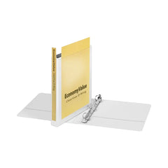 Photo of Cardinal ClearVue Slant D-Ring Binder#color_white.