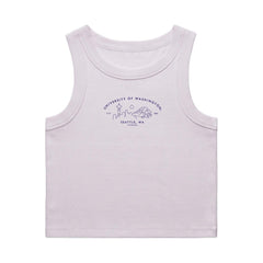 Photo of USCAPE Women's UW Seattle Skyline Embroidered Ribbed Tank.